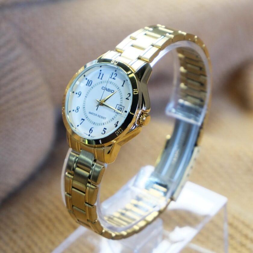 aiwatch_LTP-V004G-7BUDF - Montre Femme Casio Collection - Bracelet Acier inoxydable - LTP-V004G-7BUDF
