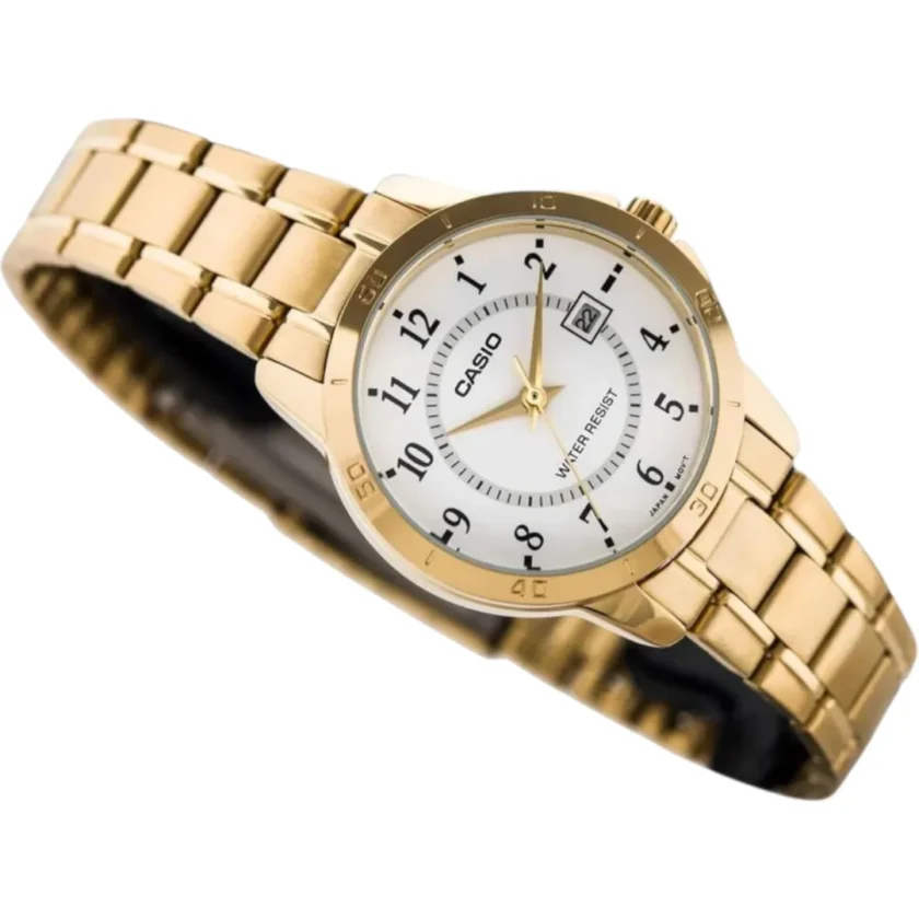 aiwatch_LTP-V004G-7BUDF - Montre Femme Casio Collection - Bracelet Acier inoxydable - LTP-V004G-7BUDF