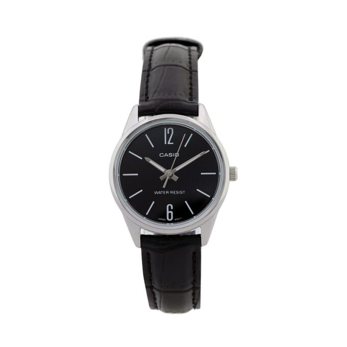 aiwatch_LTP-V005L-1BUDF - Casio Montre Femme LTP-V005L-1BUDF - Bracelet en Cuir - Noir