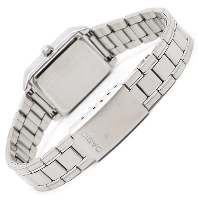 Montre Casio Femme - Bracelet Gris En Acier Inoxydable - Résistante À L'Eau - 12 Mois De Garantie - Ltp-V007D-2Eudf