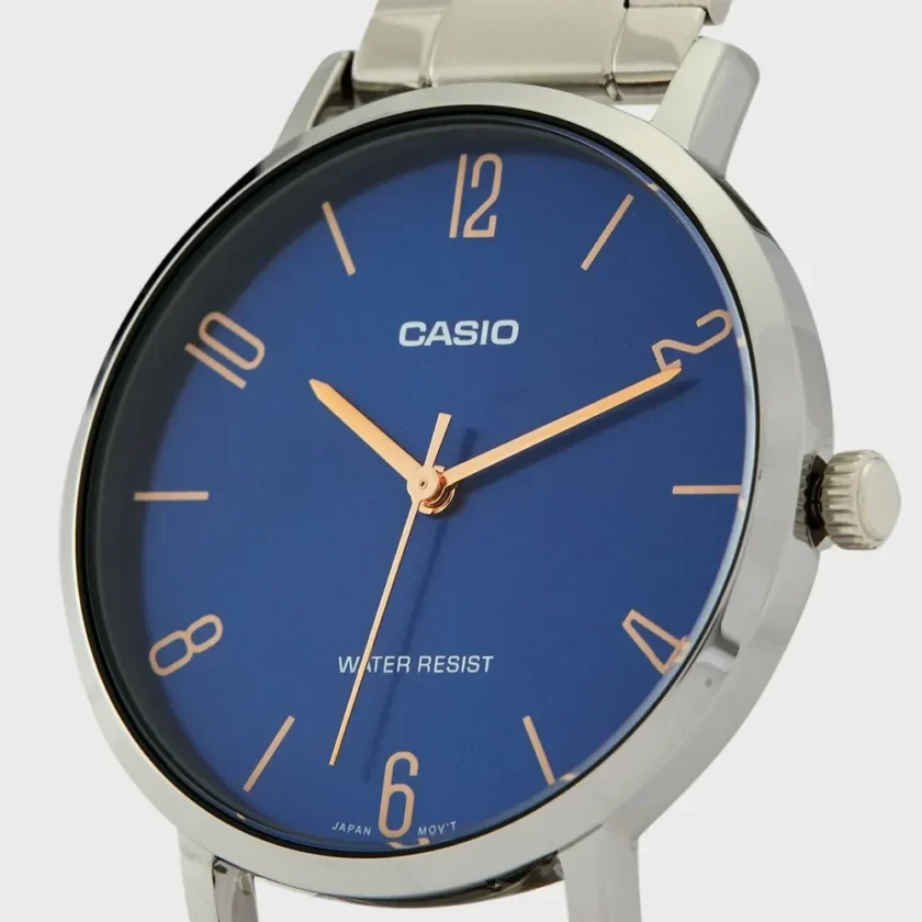 aiwatch_LTP-VT01D-2B2UDF - Montre CASIO Femme -  LTP-VT01D-2B2UDF - Bracelet Gris En Acier Inoxydable - Résistante à l'eau - 12 Mois De Garantie