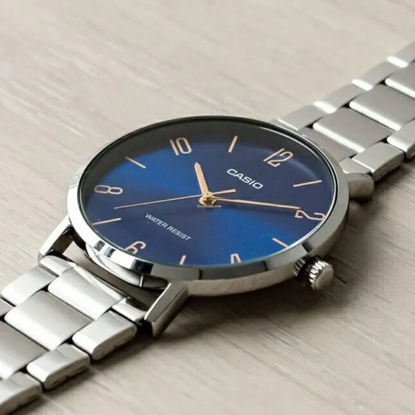 aiwatch_LTP-VT01D-2B2UDF - Montre CASIO Femme -  LTP-VT01D-2B2UDF - Bracelet Gris En Acier Inoxydable - Résistante à l'eau - 12 Mois De Garantie