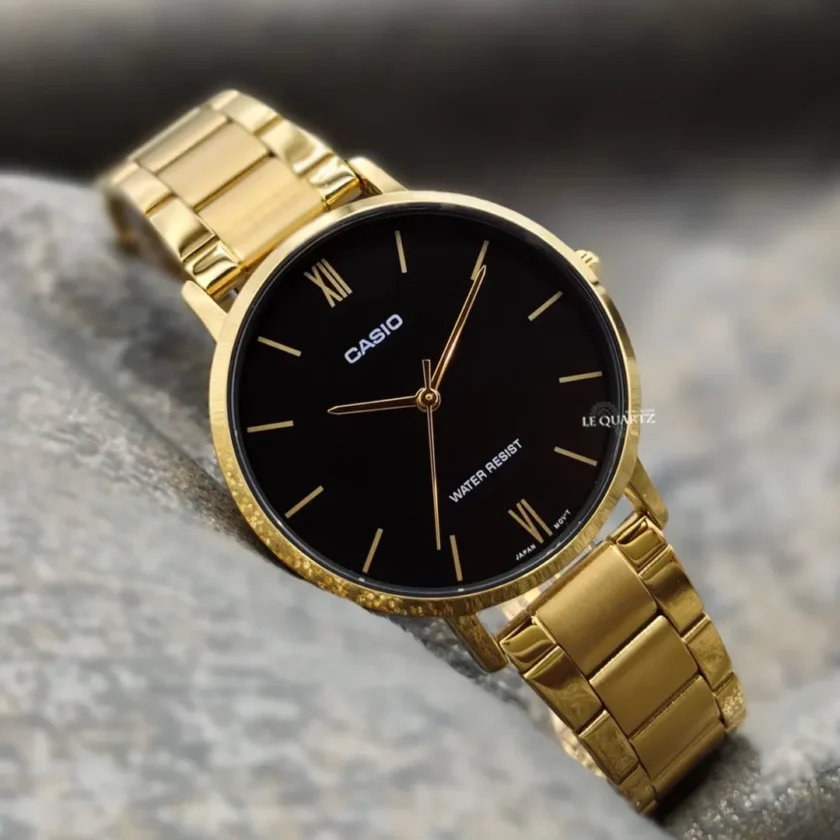 aiwatch_LTP-VT01G-1BUDF - Montre Femme Casio - LTP-VT01G-1BUDF - Bracelet en acier inoxydable or - Affichage analogique - Résistant à l'eau