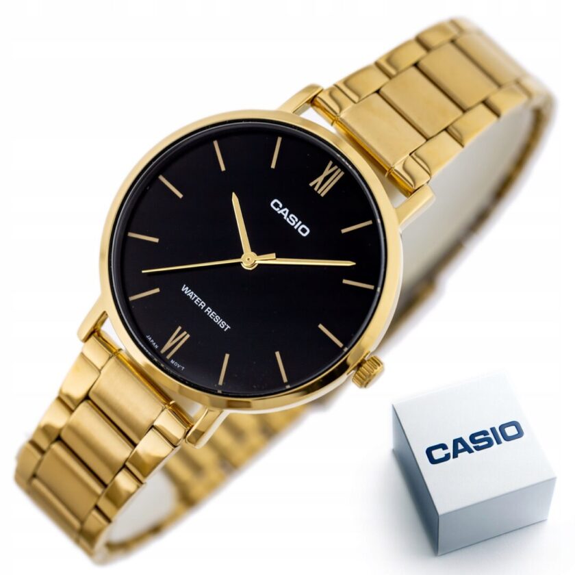 aiwatch_LTP-VT01G-1BUDF - Montre Femme Casio - LTP-VT01G-1BUDF - Bracelet en acier inoxydable or - Affichage analogique - Résistant à l'eau
