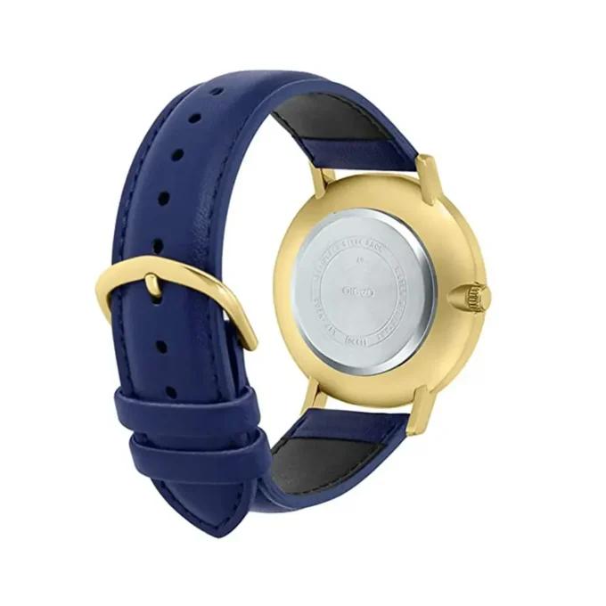 Montre Casio Femme - LTP-VT01GL-2BUDF - Bracelet Bleu En Cuir Véritable - Résistante À L'Eau - 12 Mois De Garantie