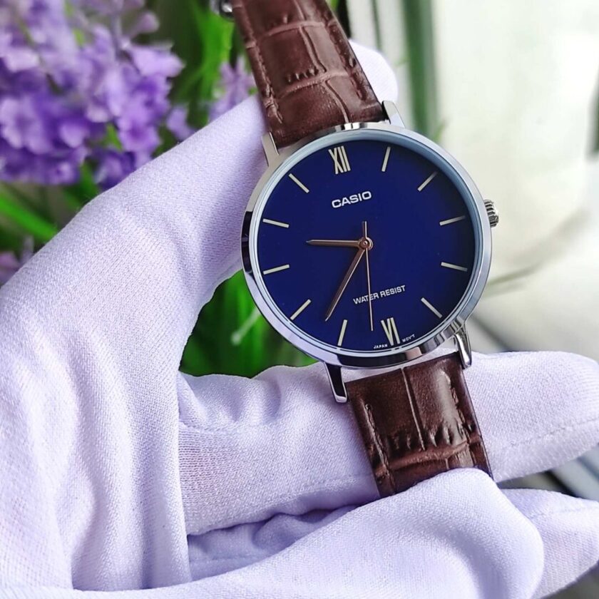 aiwatch_LTP-VT01L-2BUDF - Montre-Bracelet Femme - Casio LTP-VT01L-2BUDF - Bracelet Brun En Cuir Véritable