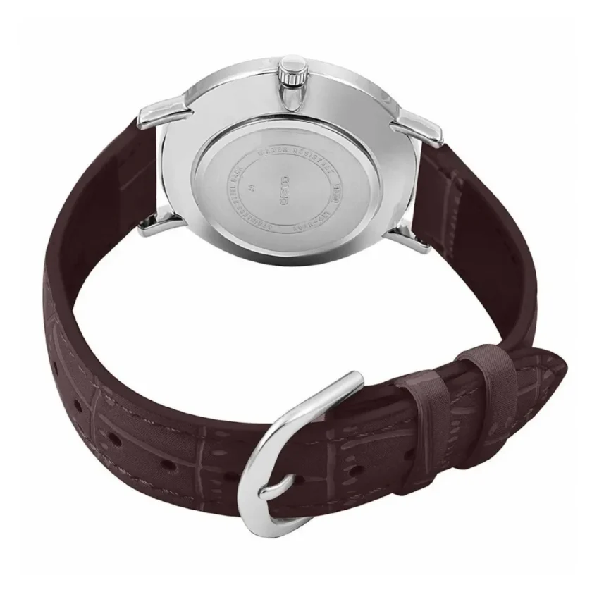 aiwatch_LTP-VT01L-2BUDF - Montre-Bracelet Femme - Casio LTP-VT01L-2BUDF - Bracelet Brun En Cuir Véritable