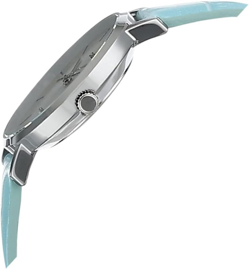 aiwatch_LTP-VT01L-7B3UDF - Montre Femme Casio - LTP-VT01L-7B3UDF - Bracelet en cuir bleu ciel - Affichage analogique - Résistant à l'eau