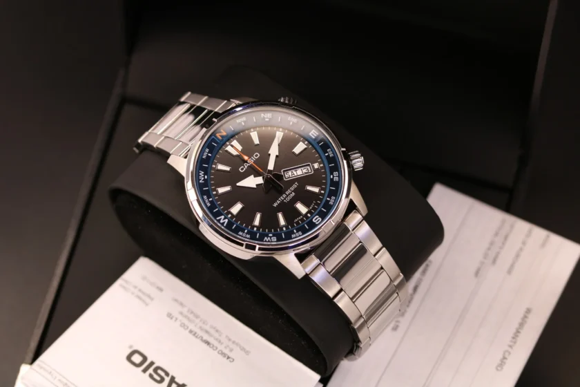 aiwatch_MTD-130D-1A2VDF - Montre digitale Homme MTD-130D-1A2VDF – Casio – Étanche, Chronographe, Alarme, Acier – Gris – Référence MTD-130D-1A2VDF