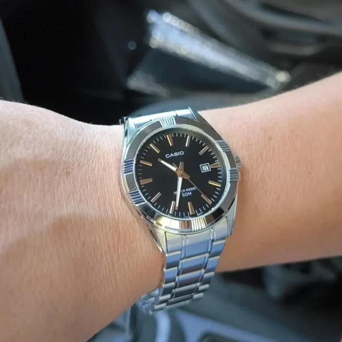 aiwatch_MTP-1308D-1A2VDF - Casio Montre Homme - MTP-1308D-1A2VDF - Bracelet en acier inoxydable - Résistant à l'eau