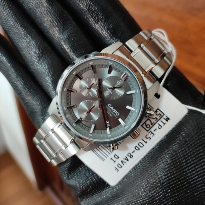 aiwatch_MTP-E510D-8AVDF - Montre Femme Casio - MTP-E510D-8AVDF - Bracelet en Acier Inoxydable - Affichage analogique - Résistant à l'eau