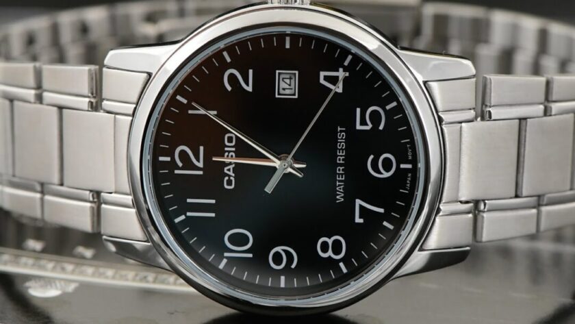 aiwatch_MTP-V001D-1BUDF - Casio Montre Homme MTP-V001D-1BUDF - Bracelet en Acier - Argent/Noir