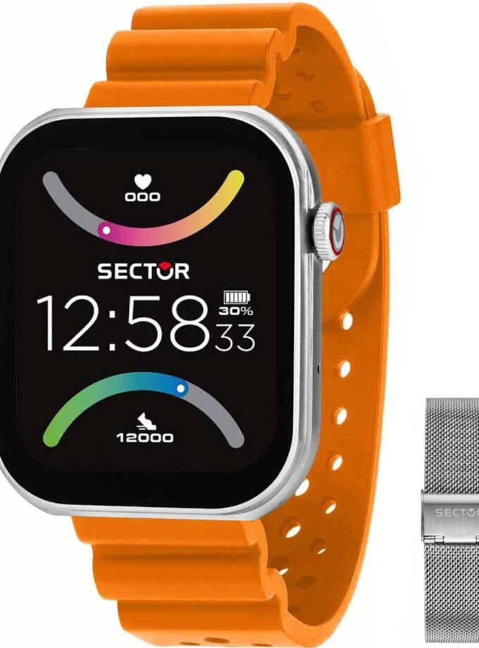 aiwatch_R3251295003 - Montre Connectée Homme - Sector S03 - Quartz, Étanche 5ATM, Bracelet Métal Or, Verre Minéral - Référence R3251295003