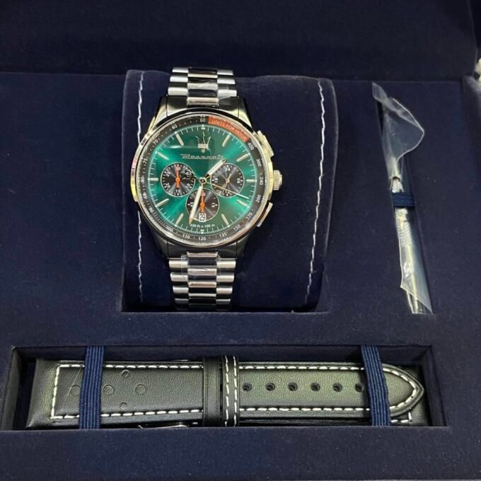 Montre Homme Maserati Sorpasso – R8873624002 – Bracelet en Cuir – Boucle Déployante à Sécurité – Poids 125 g