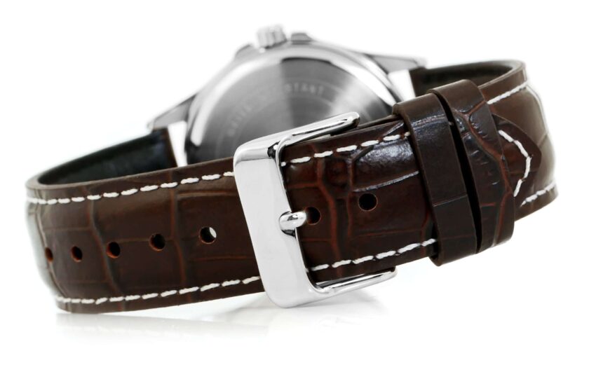 montre homme casio mtp 1381l 7avdf bracelet en cuir marron affichage analogique résistant à l'eau