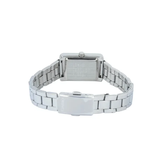 Montre Classique Femme - Design Élégant, Bracelet Acier Inoxydable, Résistance à lEau, Cadran Argenté - Acier - Argent - Référence LTP-1234DD-7ADF