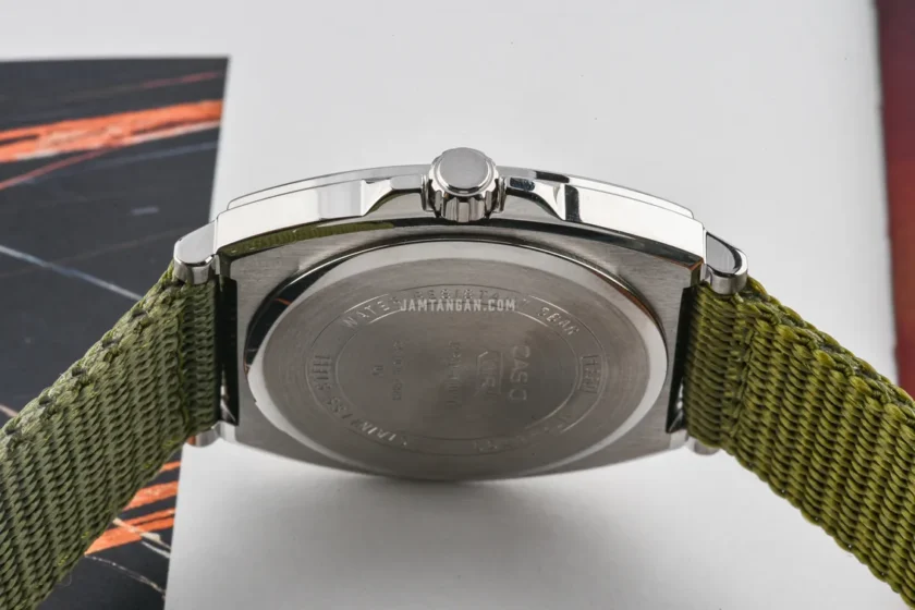 montre casio homme chronographe acier inoxydable, Étanche, bracelet métal, affichage analogique numérique, vert référence mtp e730c 3avdf