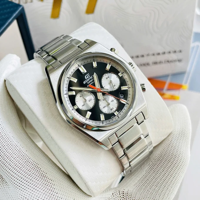 Montre Casio Homme EFB-730D-1AVUDF – Collection Edifice – Chronographe, Acier Inoxydable, Étanche 100m, Bracelet Métal, Cadran Noir – Référence EFB-730D-1AVUDF