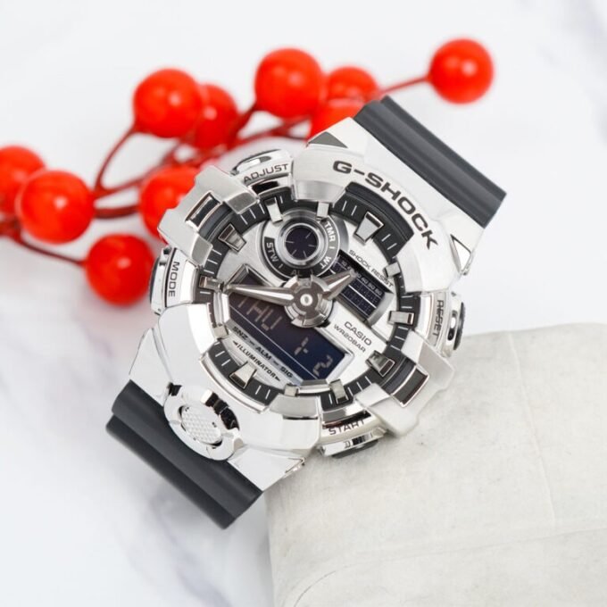Montre Classique GM-700-1ADR - Résine Bio-sourcée, Résistance 200m, Chronomètre, Alarmes - Bracelet Résine - Noir - GM-700-1ADR