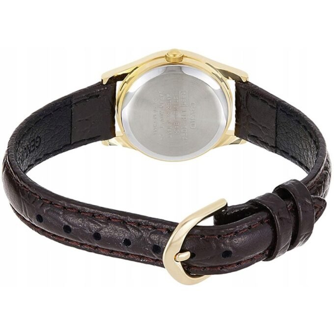 Montre Femme Casio - LTP-1094Q-9ARDF - Bracelet en Cuir Marron - Affichage analogique - Résistant à l'eau