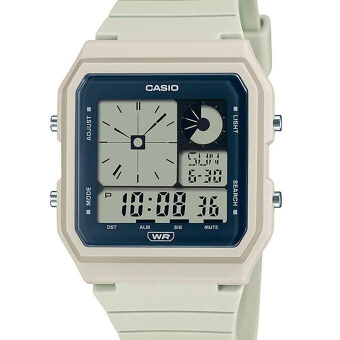 Montre Classique - CASIO - LF-20W-8ADF - Design Élégant, Bracelet Résistant, Mouvement Précis - Blanc