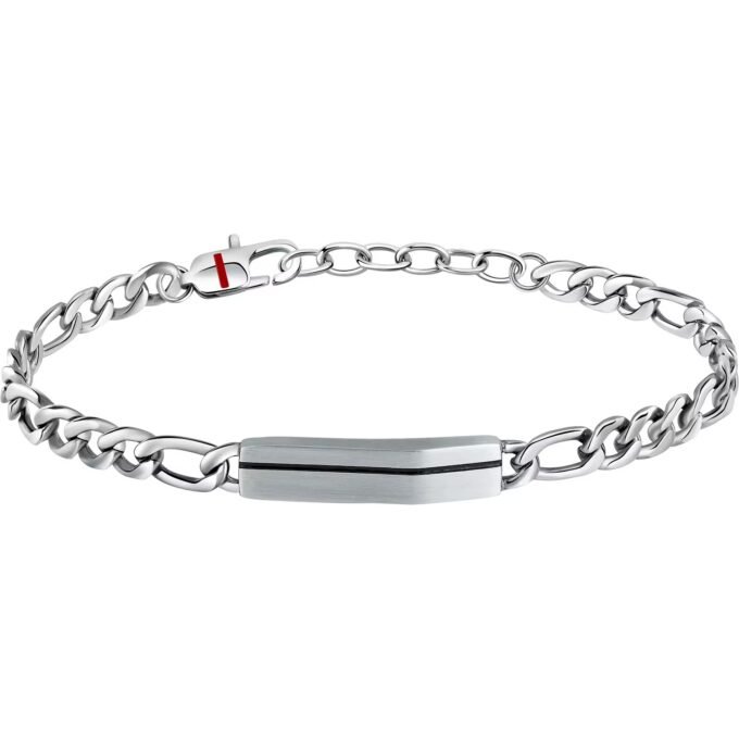 Bracelet Sector SZS102 en Argent et Noir - Design Moderne pour Homme-BJxB