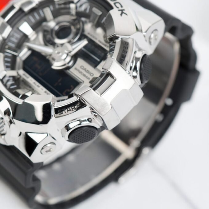 Montre Classique GM-700-1ADR - Résine Bio-sourcée, Résistance 200m, Chronomètre, Alarmes - Bracelet Résine - Noir - GM-700-1ADR