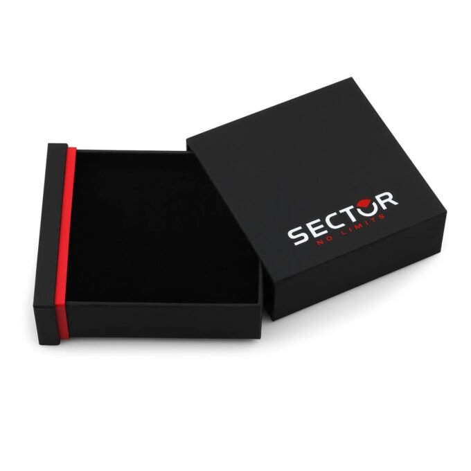 Bracelet Sector SZS102 en Argent et Noir - Design Moderne pour Homme-BJxB