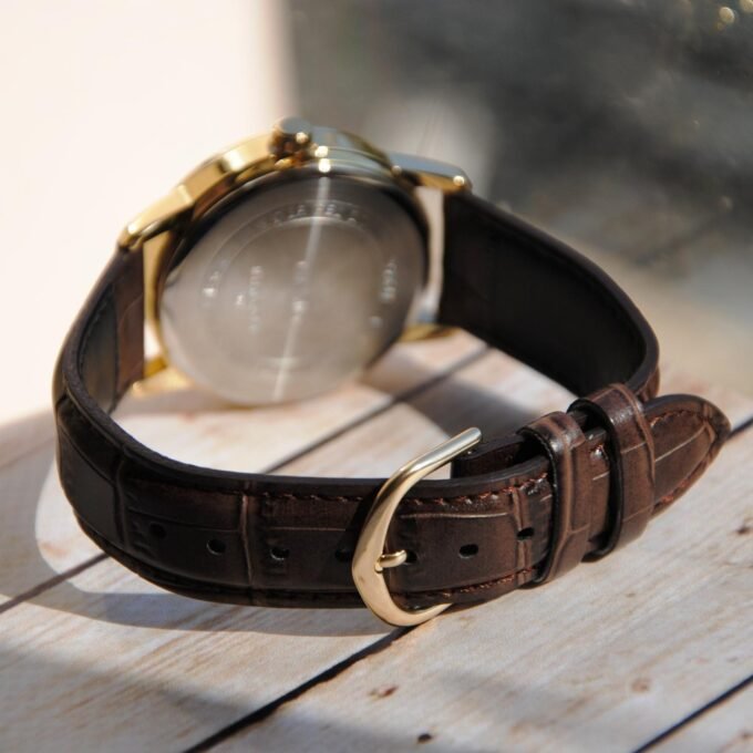 Montre Homme Casio MTP-V002GL-1BUDF - Bracelet en cuir marron - Affichage analogique - Résistant à l'eau