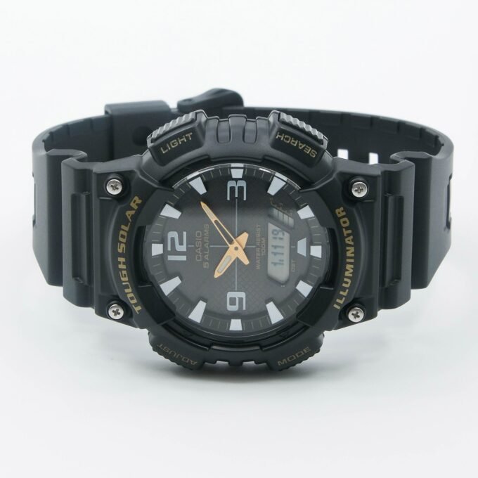 Montrer Homme Casio - AQ-S810W-1BVDF - Bracelet en Résine noir - Affichage analogique - numérique - Résistant à l'eau