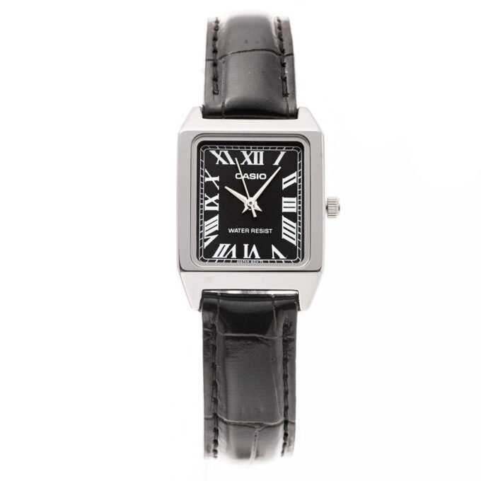 Casio Montre Femme LTP-V007L-1BUDF - Bracelet en Cuir - Noir