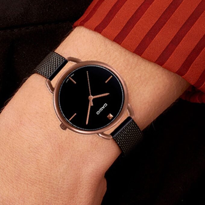 CASIO LTP-E415MBR-1CDF Montre Pour Femmes - Noir/Or Rose