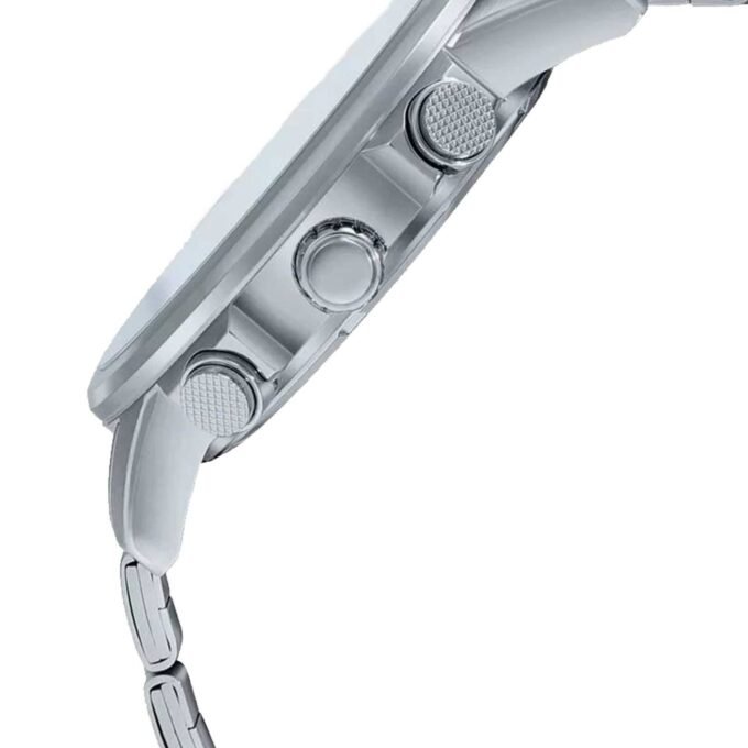 Montre Classique Homme Casio MTP-E515D-1AVDF – Acier Inoxydable, Bracelet Métal, Étanche, Design Élégant – Argenté – Chronographe - MTP-E515D-1AVDF