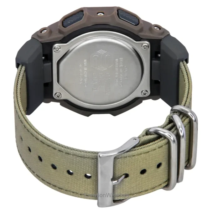 Montre Sport Homme Casio G-Shock GD-010CE-5DR – Carbone Synthétique, Quartz Japonais, Étanche 200m, Bracelet Tissu – Marron – Référence GD-010CE-5DR