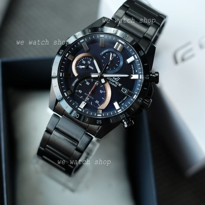 Montre Casio Edifice - EFR-571DC-2AVUDF - Bracelet en acier inoxydable noir - Chronographe - Résistant à l'eau