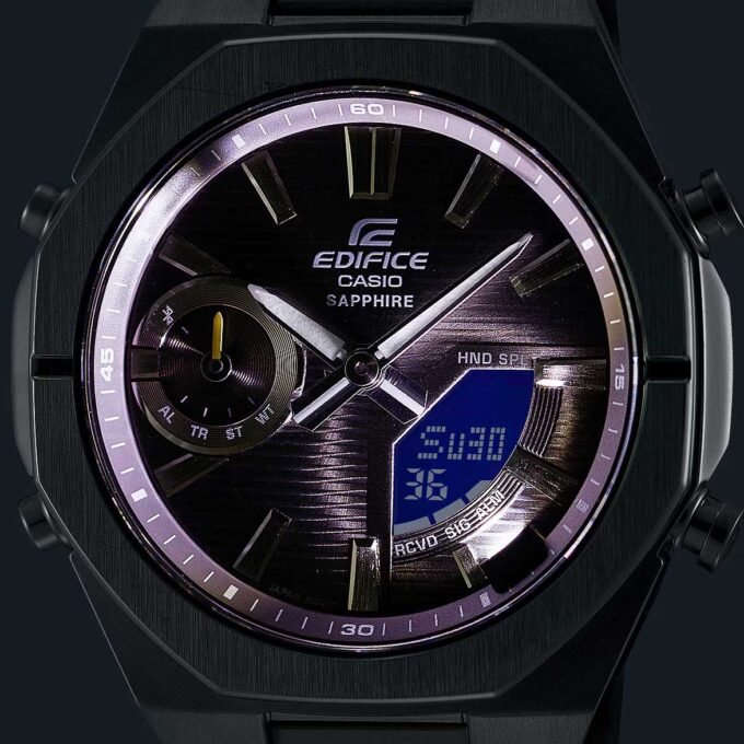 Montre Connectée Homme Casio – Acier Inoxydable, Quartz Japonais Bluetooth, Étanche 100m, Verre Saphir, Bracelet Métal avec Fermoir Triple, Chronographe, Heure Mondiale, Alarme, Compte à Rebours, Super Illuminator LED, Autonomie 2 Ans – Argenté – Référence à préciser - ECB-S10D-8ADF