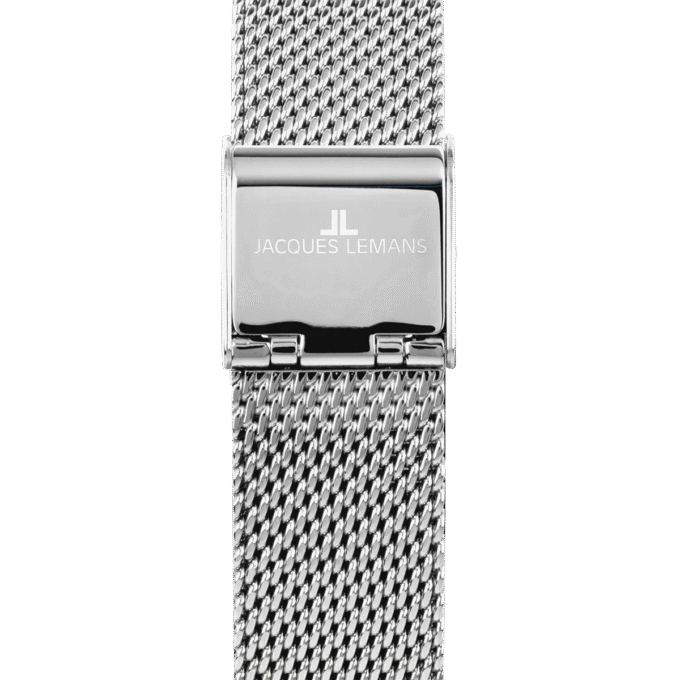 Jacques Lemans 1-2110C - Montre en Acier Inoxydable avec Bracelet en Cuir Noir