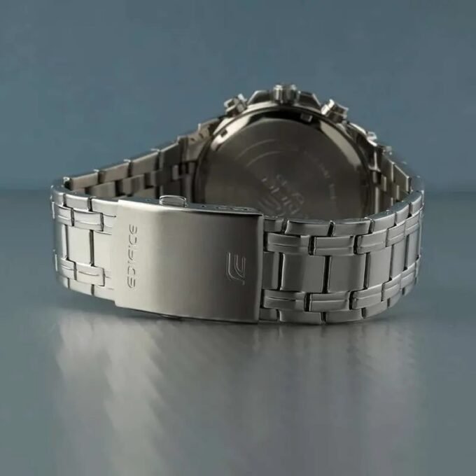 Montre Chronographe Classique Casio EFR-539DE-8AVUDF - 10 ATM, 2 Ans Batterie, ±20s/Mois, 1/10e Sec - Acier Inox/Alu - Gris Ionique - EFR-539DE-8AVUDF