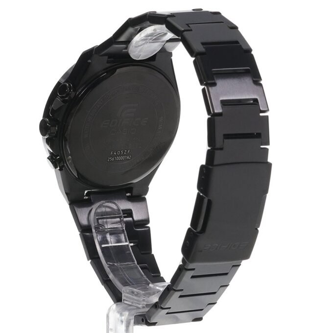 Montre Chronographe Solaire Casio EFS-S650DC-1ADF - Classique, Étanche 10 bar, Acier Inoxydable, Placage Ionique Noir - EFS-S650DC-1ADF