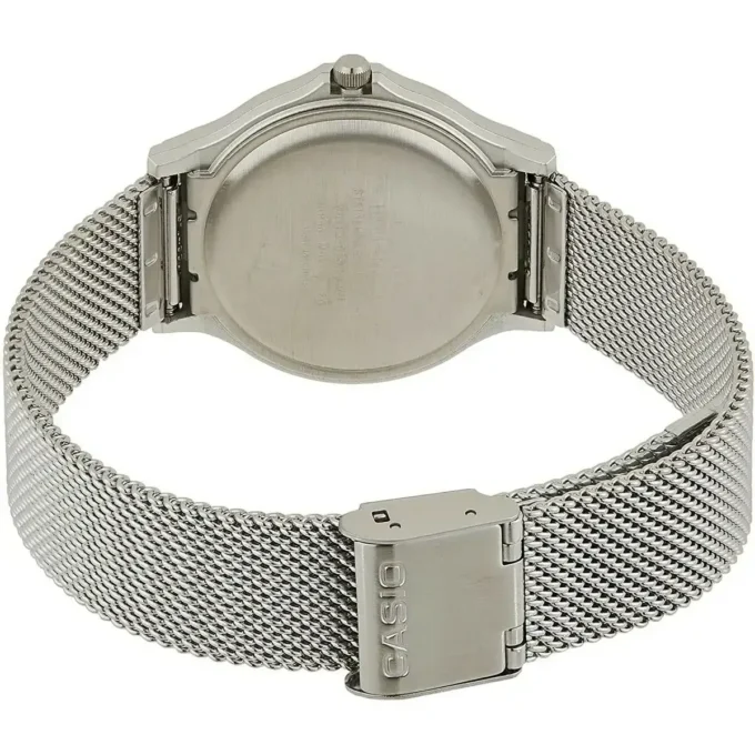 Montre CASIO Homme - MQ-24M-1EDF - Bracelet Gris En Acier Inoxydable - Résistante à l'eau - 12 Mois De Garantie