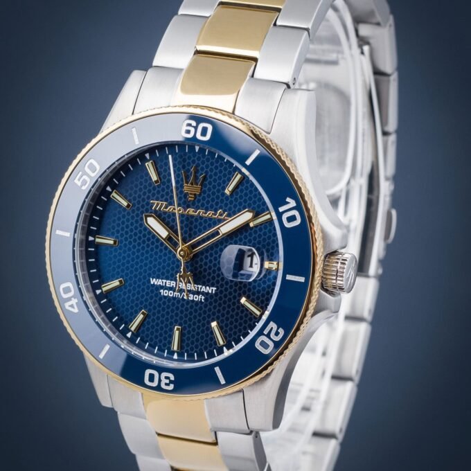 MASERATI Montre Homme Maserati Compétition - R8873600007 - Bracelet en Acier Inoxydable - Affichage analogique - Résistant à l'eau