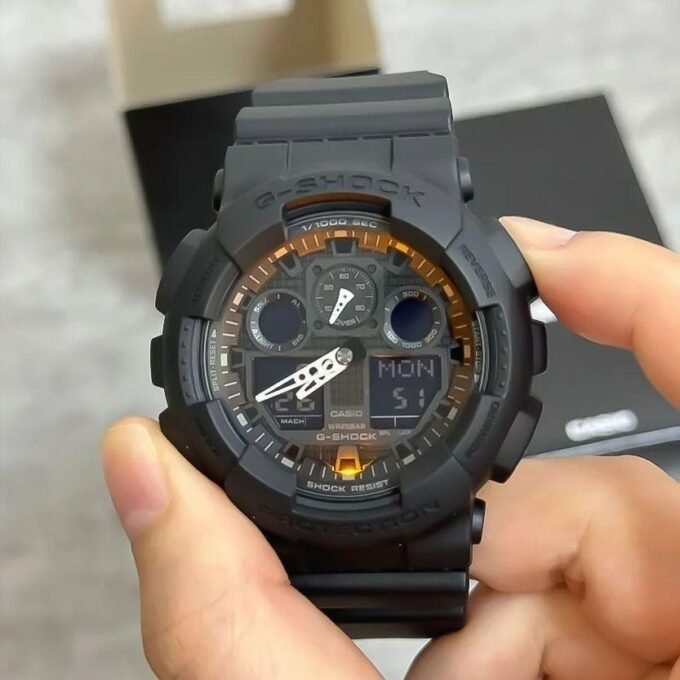 Montre Homme Casio G-Shock -GA-100-1A1DR - Montre Analogique-Numérique - Résistant à l'eau