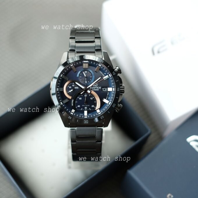 Montre Casio Edifice - EFR-571DC-2AVUDF - Bracelet en acier inoxydable noir - Chronographe - Résistant à l'eau