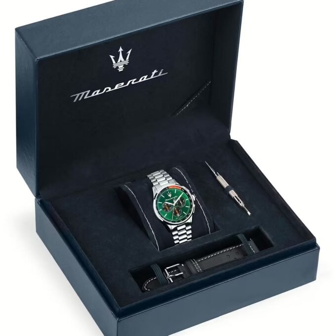 Montre Homme Maserati Sorpasso – R8873624002 – Bracelet en Cuir – Boucle Déployante à Sécurité – Poids 125 g