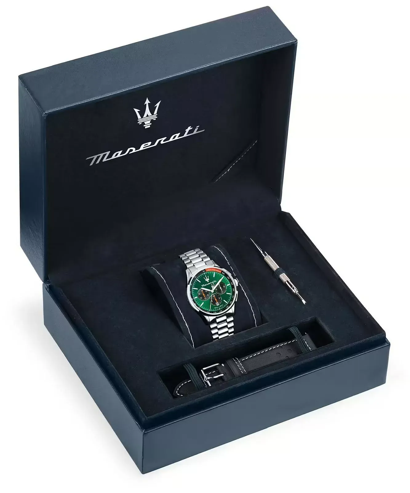 montre homme maserati sorpasso – r8873624002 – bracelet en cuir – boucle déployante à sécurité – poids 125 g