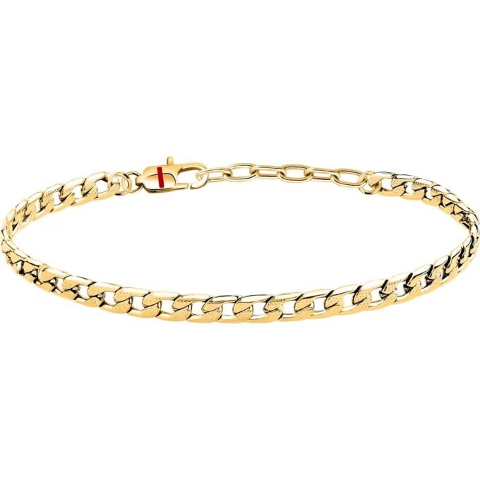 Bracelet Sector - Homme, Femme - Minimaliste, Quotidien, Chaîne - Acier - Doré - SZS154