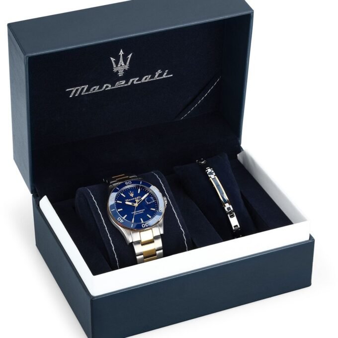 MASERATI Montre Homme Maserati Compétition - R8873600007 - Bracelet en Acier Inoxydable - Affichage analogique - Résistant à l'eau