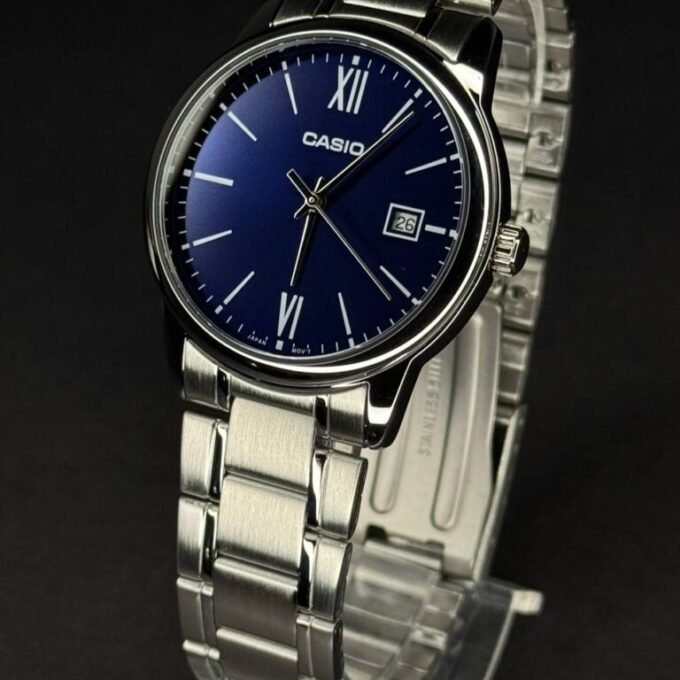 Montre Homme Casio MTP-V002D-2B3UDF - Bracelet en acier inoxydable - Argent