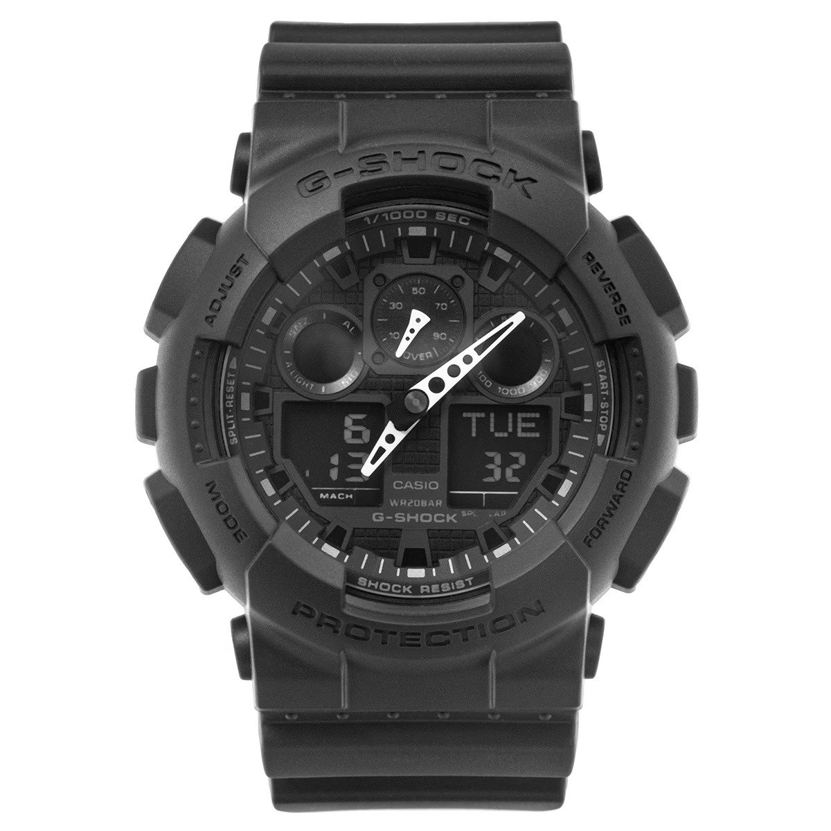 Montre-Homme-Casio-G-Shock-GA-100-1A1DR-Montre-Analogique-Numerique-Resistant-a-leau-GA-100-1A1DR
