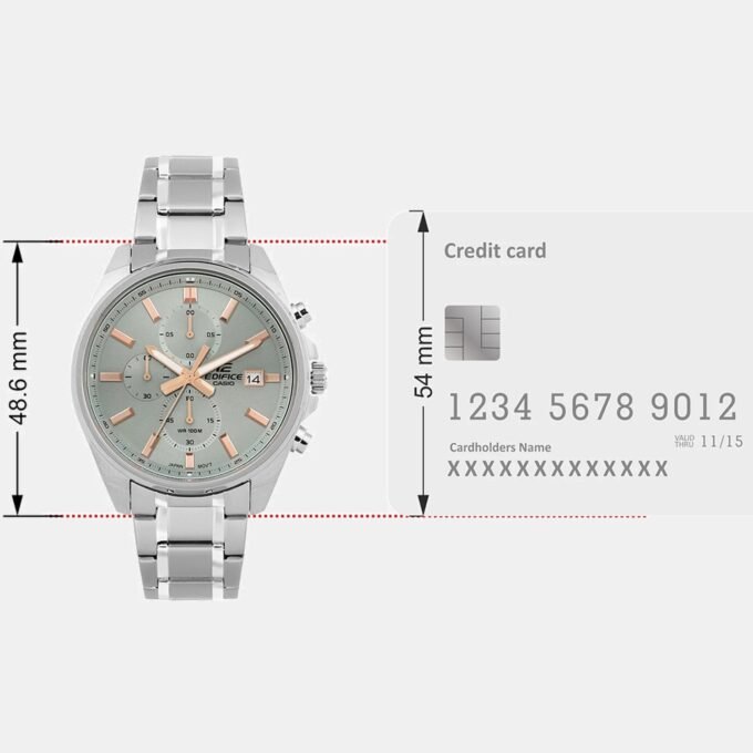 Montre chronographe homme Casio ED663 EFV-610DE-3AUDF – Acier inoxydable – Bleu – Analogique – 130g – Pile incluse – Origine Chine